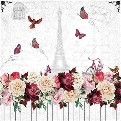 SERVETELE 33X33 CM - ROMANTIC PARIS