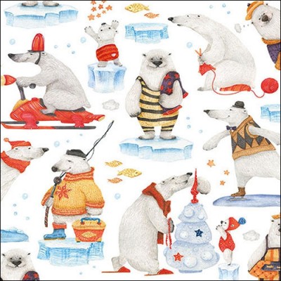 Servetele 33x33cm - artic tales