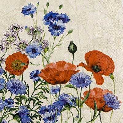 Servetele 33X33cm - Wild Poppies