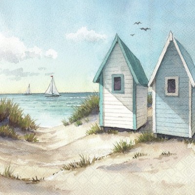 SERVETELE 33X33CM - SUNNY BEACH